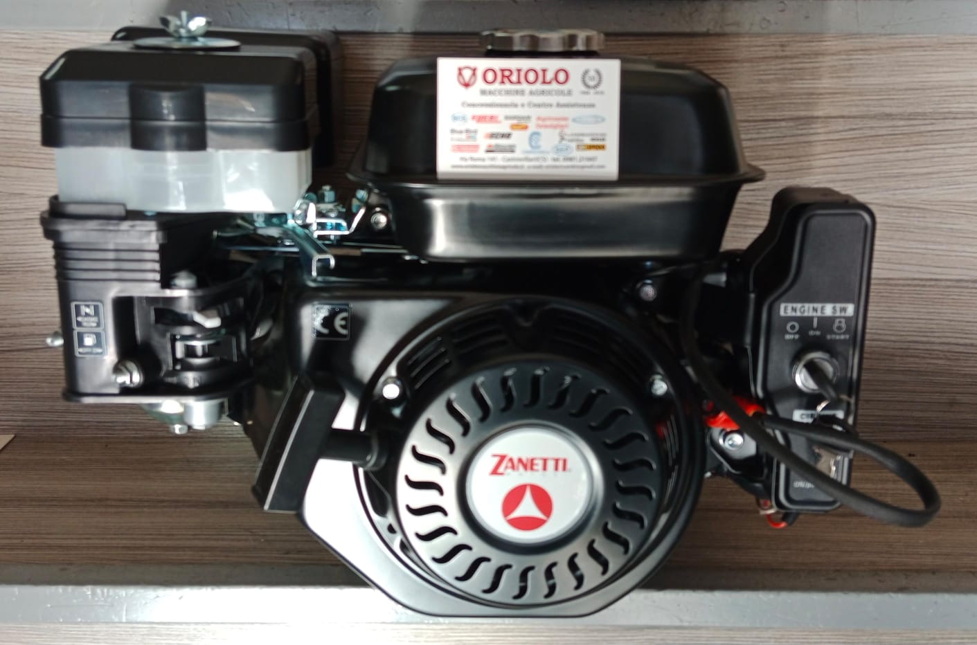 MOTORE ZANETTI BENZ. 212 CC   7 CV   AVVI. ELETTRICO